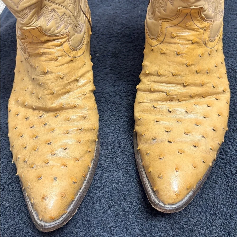 Justin ostrich cowboy boots - Picture 6 of 10
